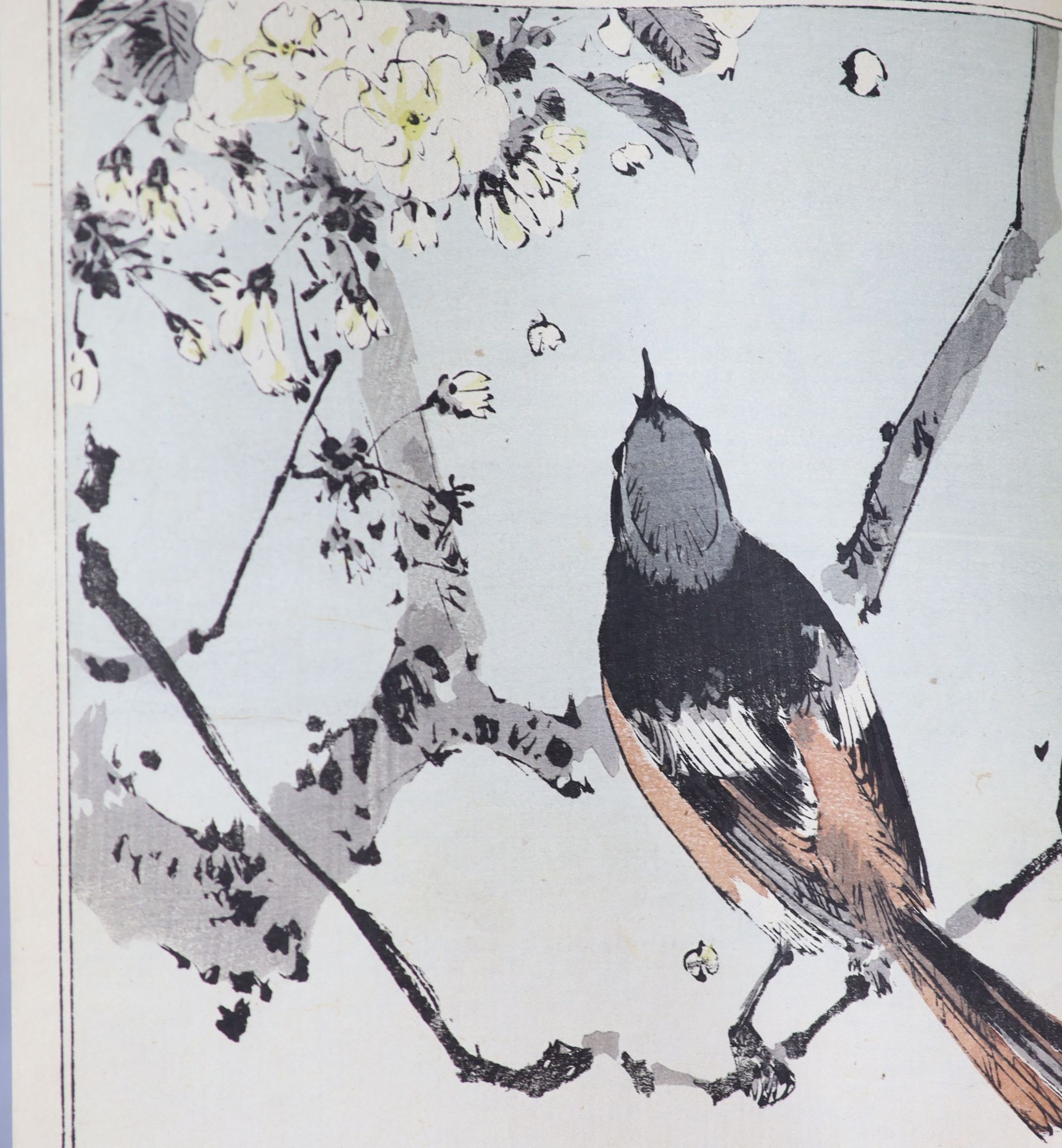 Seven Japanese colour woodblock illustrated books, 19/20th century, including after Hokusai